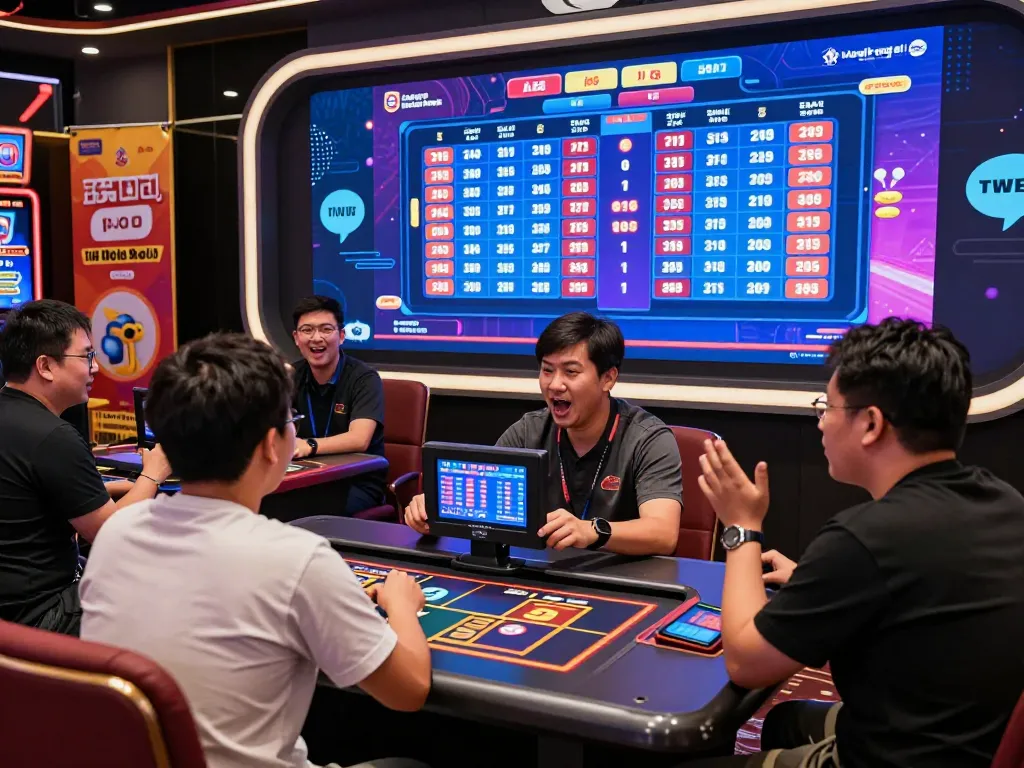 Exciting online gaming environment highlighting situs bandar togel singapore hongkong with players engaged in live Togel action.