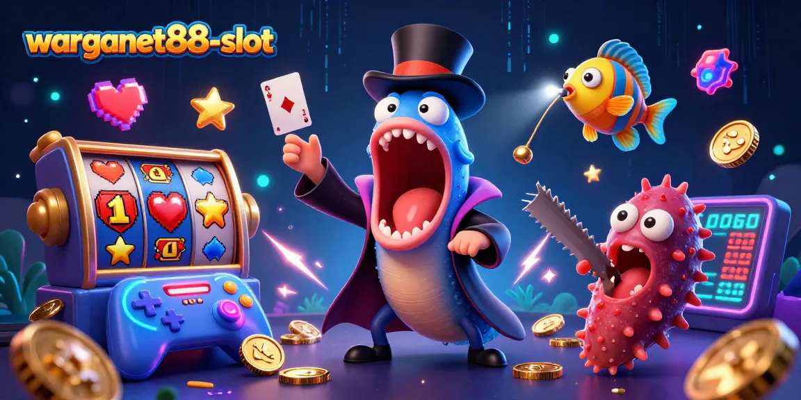 Experience fun at warganet88-slot with vibrant slot reels and magical sea creatures.
