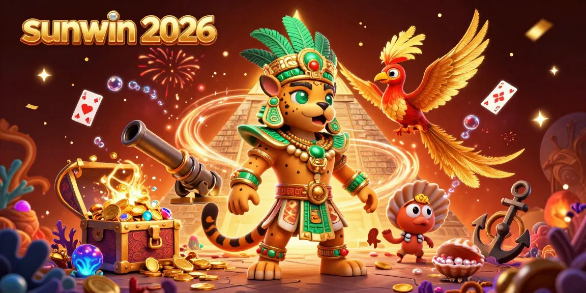 Experience the thrilling sunwin 2026 with vibrant casino elements and a dynamic scene around winning jackpots.