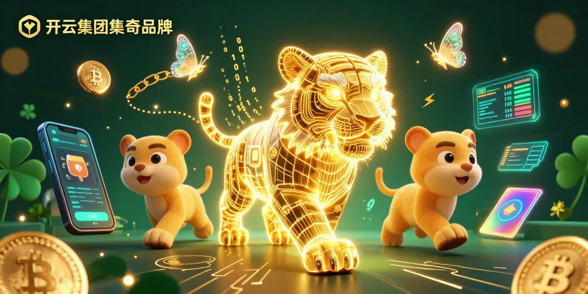 开云集团旗下品牌展示3D卡通光能金老虎在数字赌场中激烈追逐，让玩家感受激情与刺激。