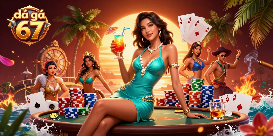 Experience the thrill of đá gà 67 in a vibrant casino scene with dynamic elements and engaging characters.