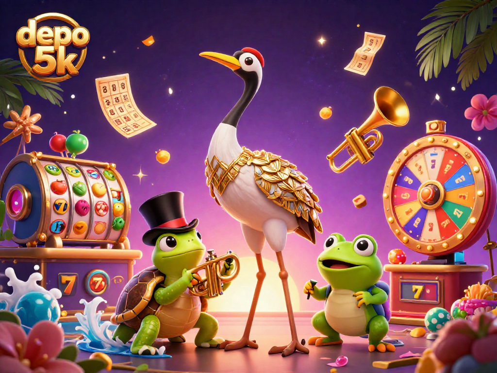 Engage with exciting depo 5k slots and dynamics in this ultra-detailed 3D casino scene.