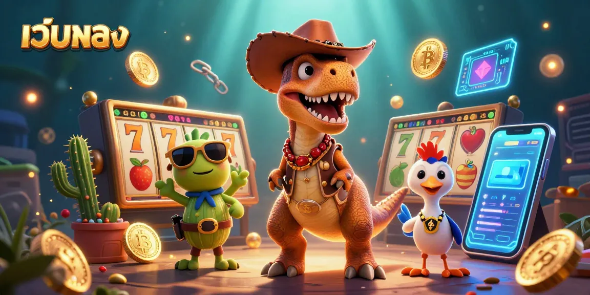 สัมผัสประสบการณ์ความตื่นเต้นในการเล่น เว็บตรง กับคาวบอยไดโนเสาร์ 3D ที่มีชีวิตชีวาและองค์ประกอบสล็อตที่น่าตื่นเต้น