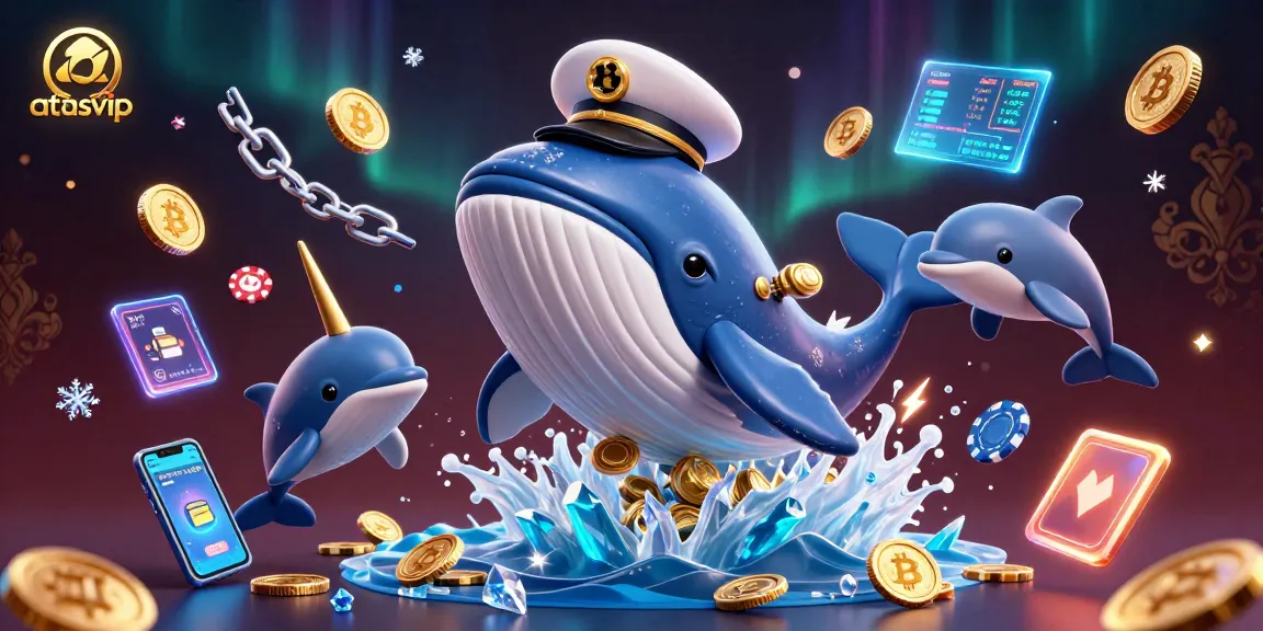 Engage in 8K quality gaming with atasvip, showcasing vibrant characters in a crypto casino setting.