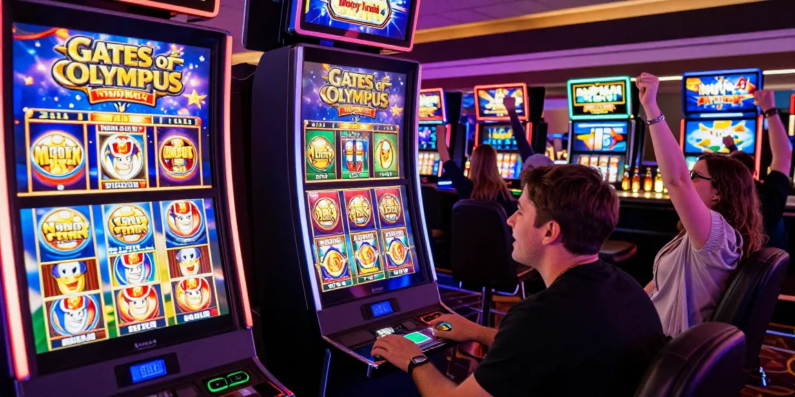 Exciting bonus buy slots UK gaming experience showcasing popular titles in a vibrant casino setting.