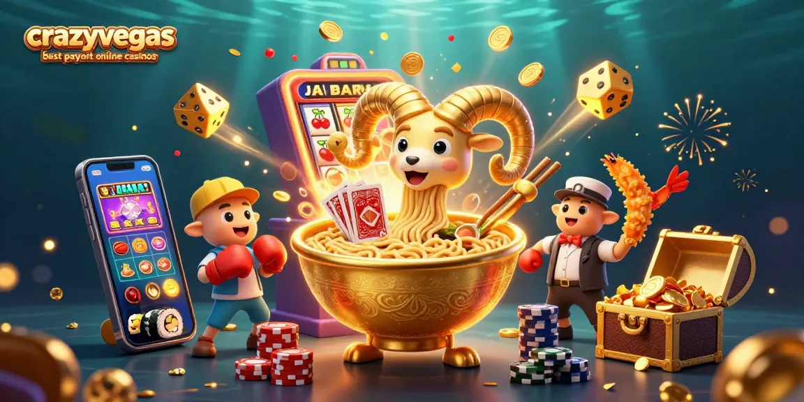 Catch big wins at crazyvegas best payout online casinos featuring vibrant casino characters and jackpot elements in a dynamic scene.