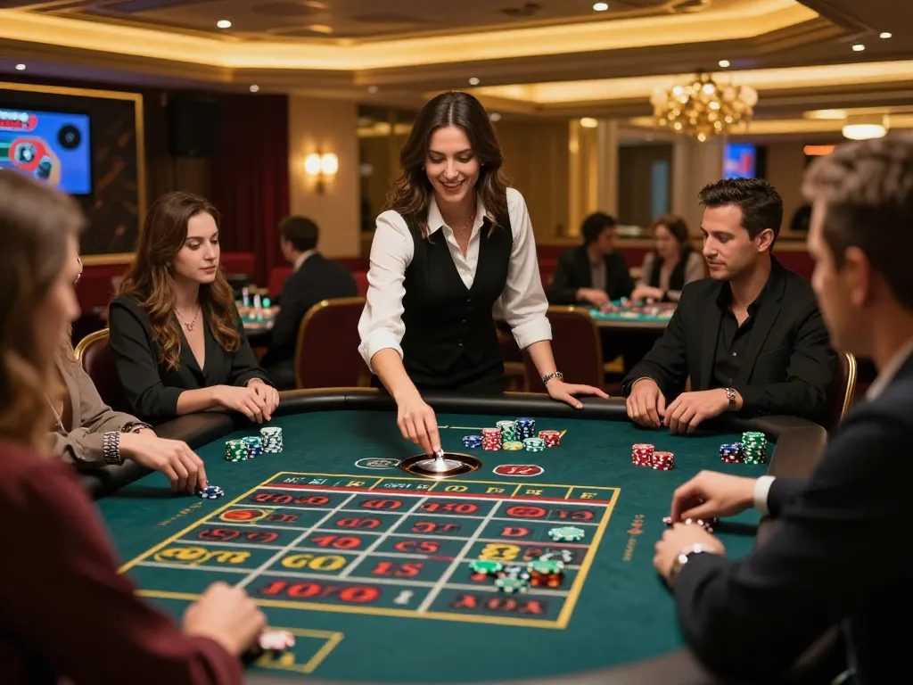 Players engaging with the live dealer roulette at Jilipinas, creating a thrilling gaming atmosphere.
