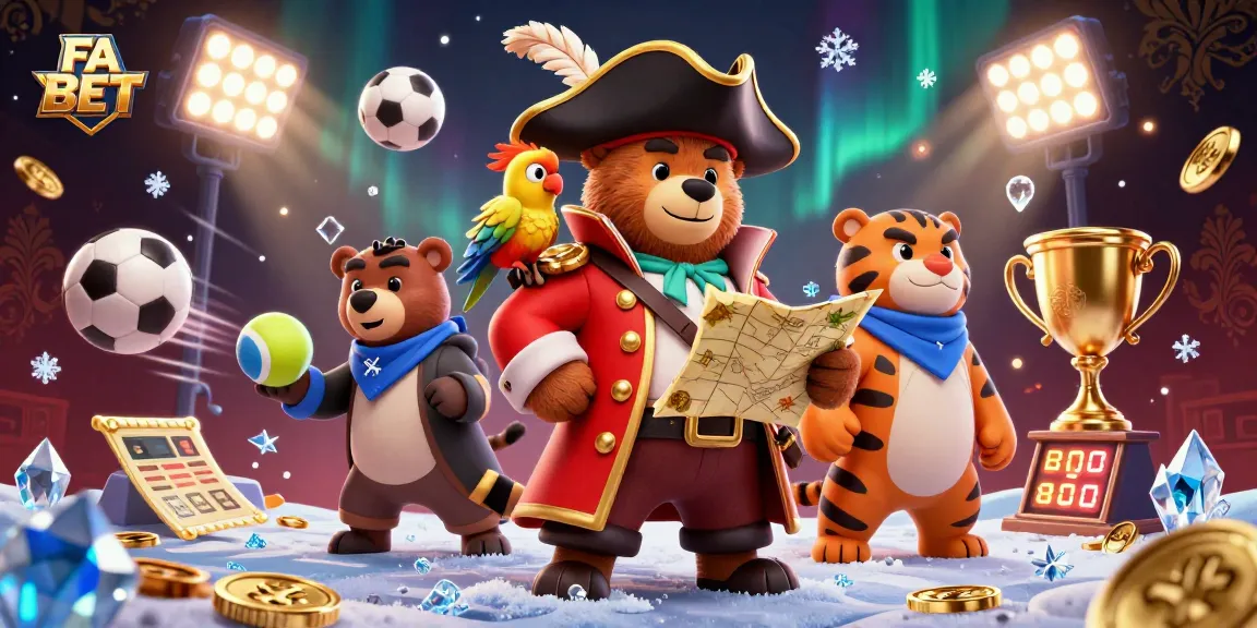 Bet on FA BET with dynamic sports elements from a thrilling 3D illustration scene.
