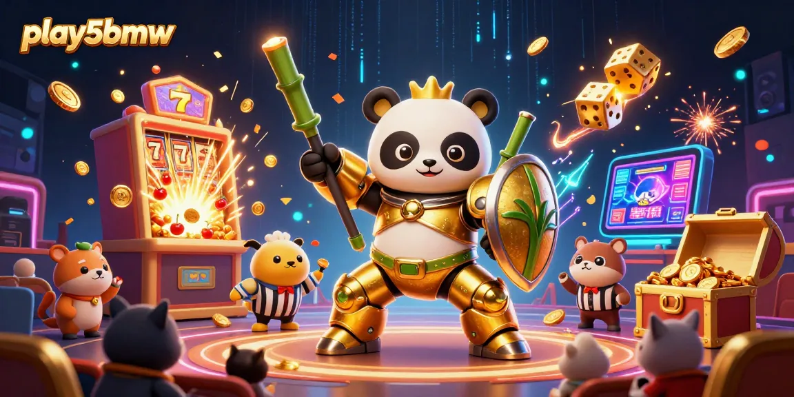 Experience thrilling gameplay at play5bmw with a vibrant scene featuring engaging casino elements and characters.