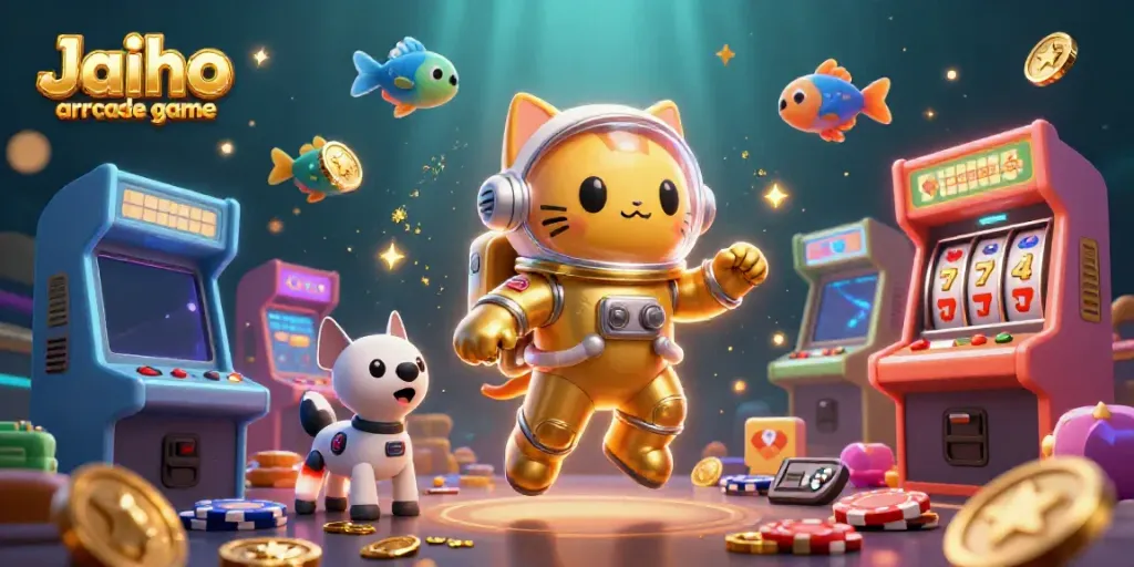 Experience the thrill of the Jaiho arcade game, featuring dynamic gaming elements and vibrant characters.