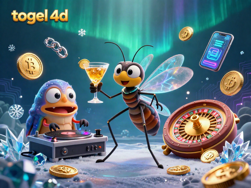 Engage with togel 4d while exploring a vibrant 3D casino scene filled with unique characters and elements.