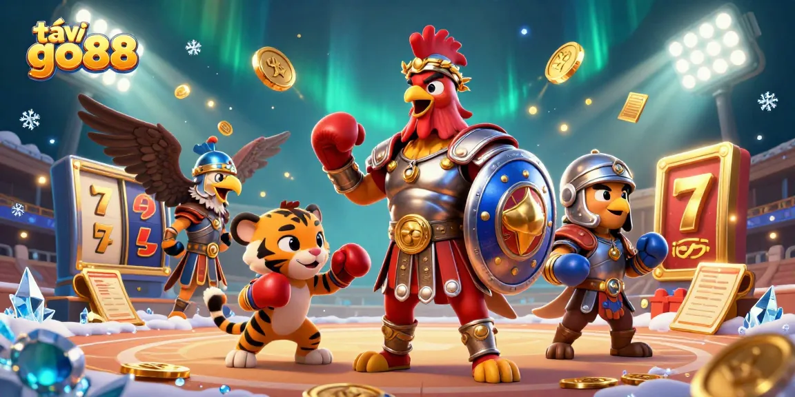 Win big with tải go88 in vibrant casino-style scene featuring dynamic gaming elements and rich detail.