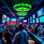 Engaged bettors participating in Sports Betting at a lively sportsbook environment.