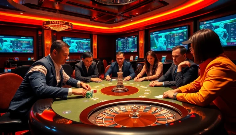 High-stakes poker game at https://789win.associates/ showcasing excitement and strategy on a luxurious table.