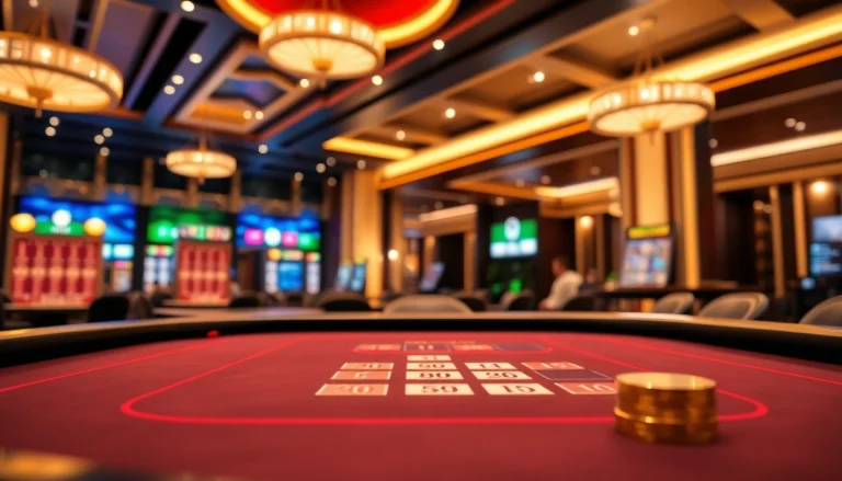 에볼루션 라이브 카지노 테이블의 세련된 디자인과 고급스러운 조명